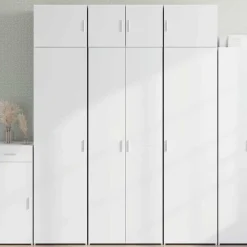 vidaXL Armario de madera de ingeniería 70x42,5x225 cm Blanco Hot