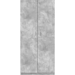 vidaXL Armario de madera contrachapada gris hormigón 90x52x200 cm Gris hormig&oacute;n