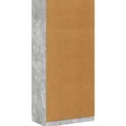 vidaXL Armario de madera contrachapada gris hormigón 90x52x200 cm Gris hormig&oacute;n
