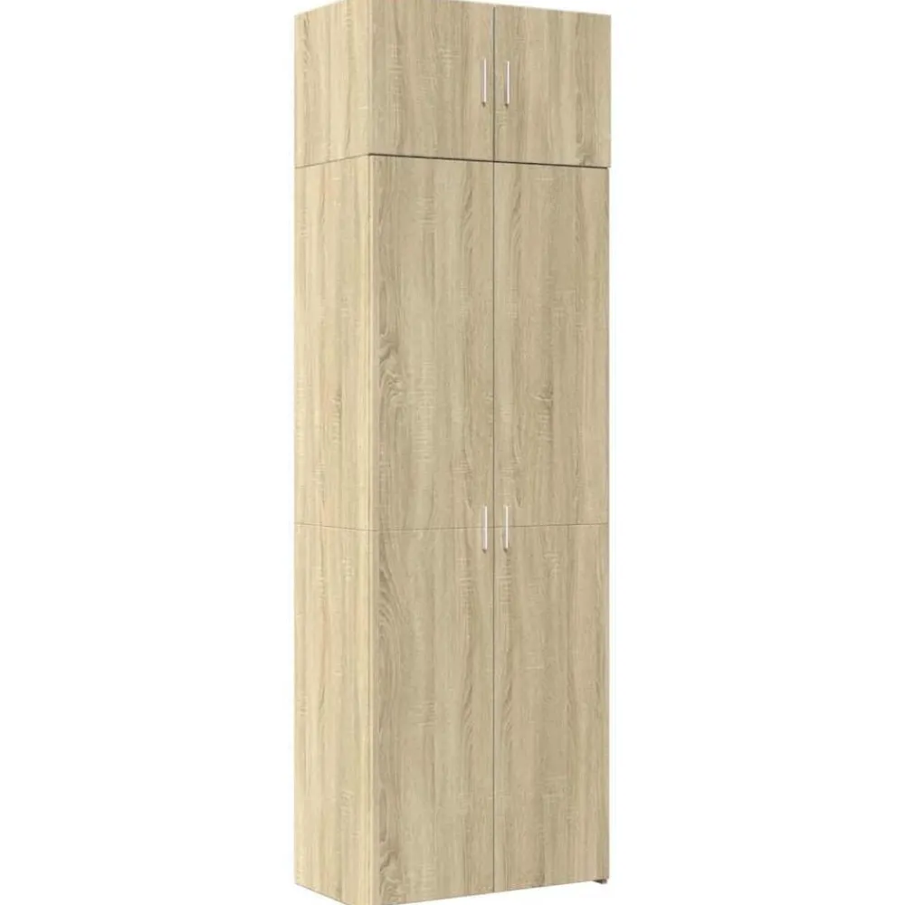 vidaXL Armarios Y Almacenamiento-Armario de madera de ingeniería 70x42,5x225 cm