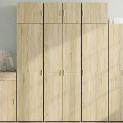 vidaXL Armarios Y Almacenamiento-Armario de madera de ingeniería 70x42,5x225 cm