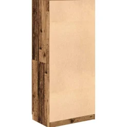 vidaXL Armarios Y Almacenamiento-Armario de madera de ingeniería madera envejecida 80x52x180 cm