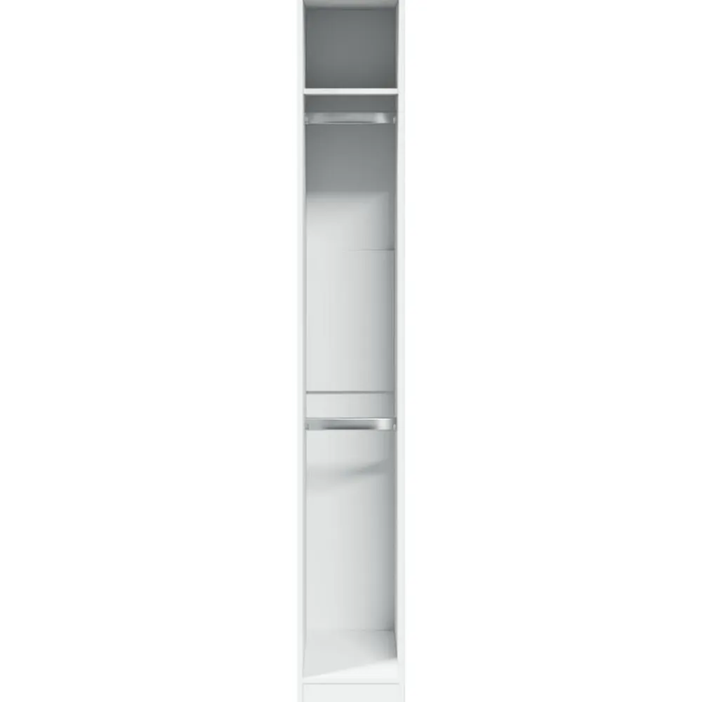 vidaXL Armario de madera de ingeniería 30x50x200 cm Blanco