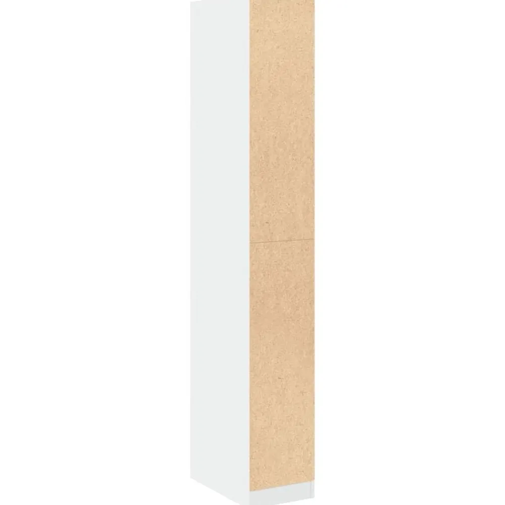 vidaXL Armario de madera de ingeniería 30x50x200 cm Blanco
