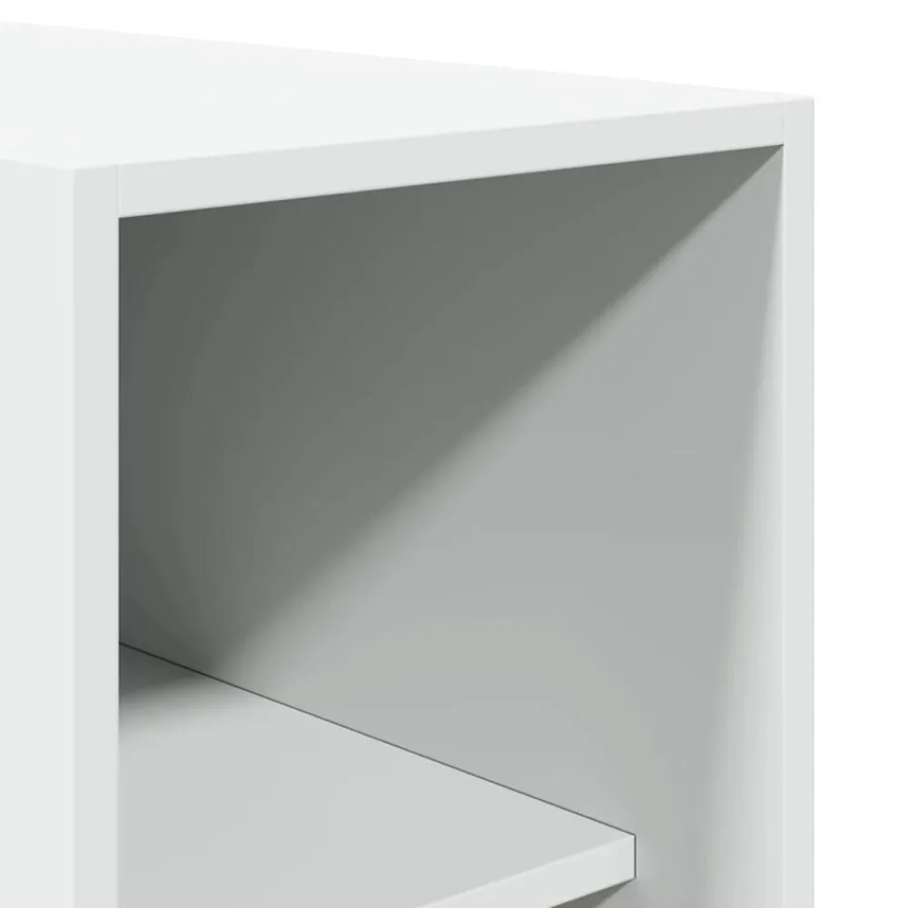 vidaXL Armario de madera de ingeniería 30x50x200 cm Blanco