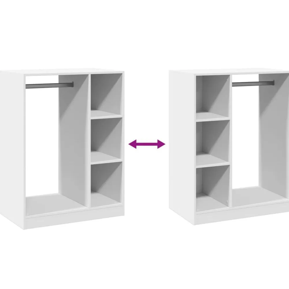 vidaXL Productos Del Hogar-Armario de madera de ingeniería 77x48x102 cm