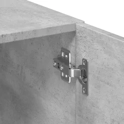 vidaXL Armario de madera de ingeniería gris hormigón 70x42,5x225 cm Gris hormigón Hot