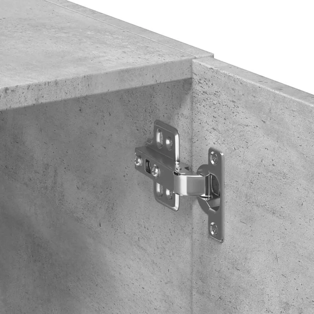 vidaXL Armario de madera de ingeniería gris hormigón 70x42,5x225 cm Gris hormigón Hot
