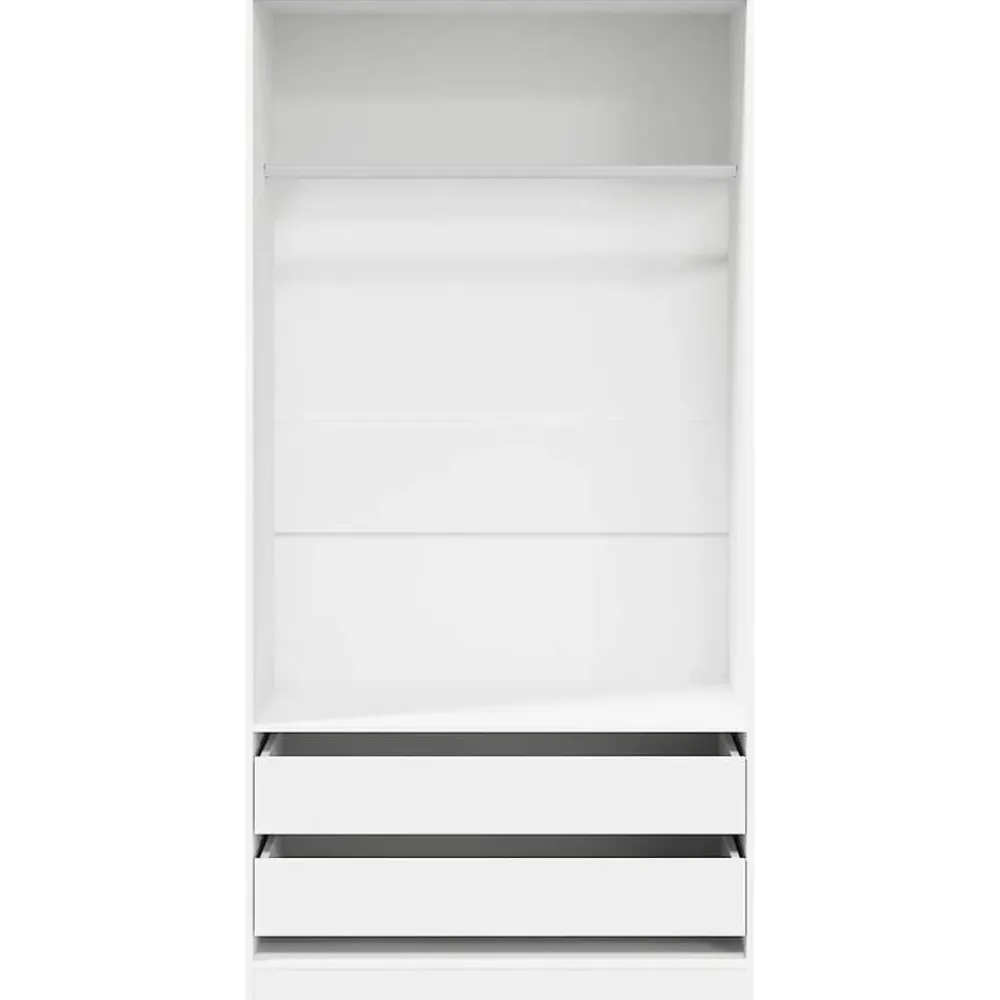 vidaXL Armarios Y Almacenamiento-Armario de madera contrachapada 100x50x200 cm