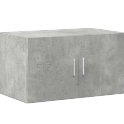 vidaXL Armarios Y Almacenamiento-Armario de madera de ingeniería gris hormigón 70x42,5x225 cm