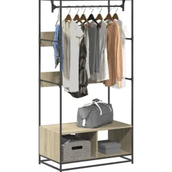 vidaXL Armario de madera de ingeniería 90x50x180 cm Roble Sonoma Best