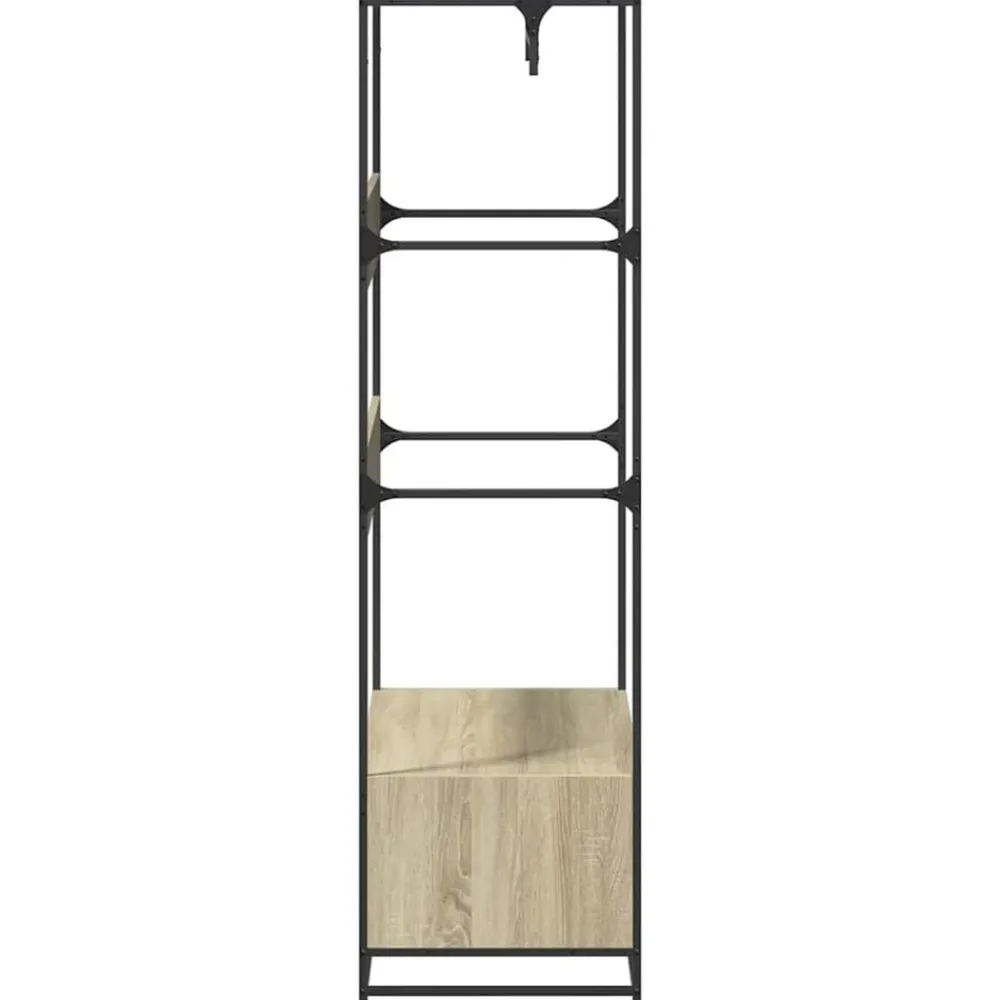 vidaXL Armario de madera de ingeniería 90x50x180 cm Roble Sonoma Best