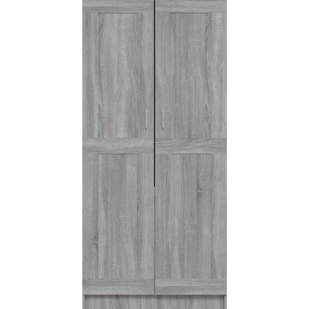 vidaXL Armario de madera contrachapada 82,5x51,5x180 cm Gris sonoma Hot
