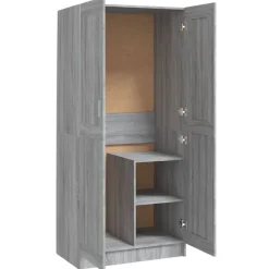 vidaXL Armario de madera contrachapada 82,5x51,5x180 cm Gris sonoma Hot