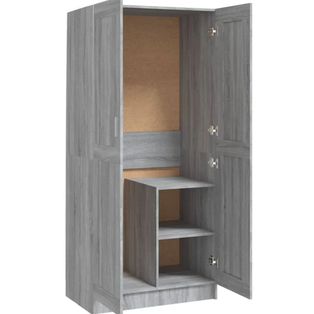 vidaXL Armario de madera contrachapada 82,5x51,5x180 cm Gris sonoma Hot