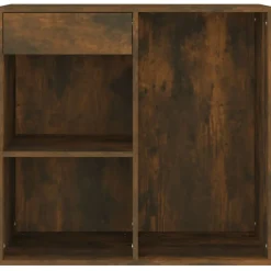 vidaXL Armarios Y Almacenamiento-Armario de maquillaje madera color 80x40x75 cm