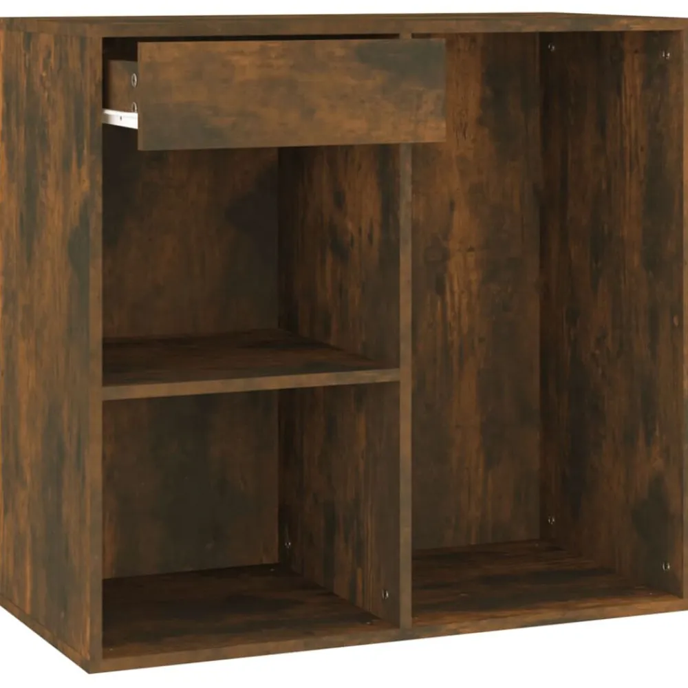 vidaXL Armarios Y Almacenamiento-Armario de maquillaje madera color 80x40x75 cm