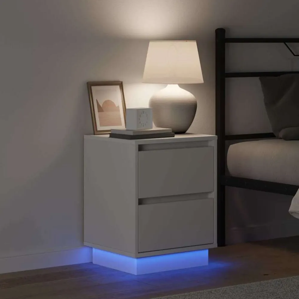 vidaXL Mesas-Armario de Noche 39 x 34,5 x 50 cm Madera de ingeniería