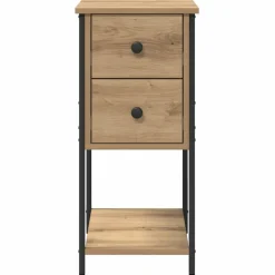 vidaXL Armario de Noche con cajón 32 x 42 x 70 cm Roble artisan Discount