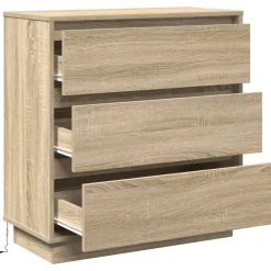 vidaXL Armario de Noche con cajón 71 x 34,5 x 75 cm Roble Sonoma Outlet