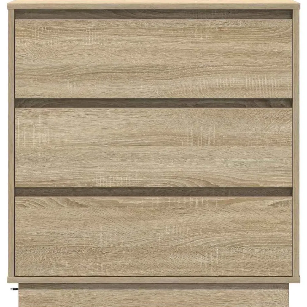 vidaXL Armario de Noche con cajón 71 x 34,5 x 75 cm Roble Sonoma Outlet