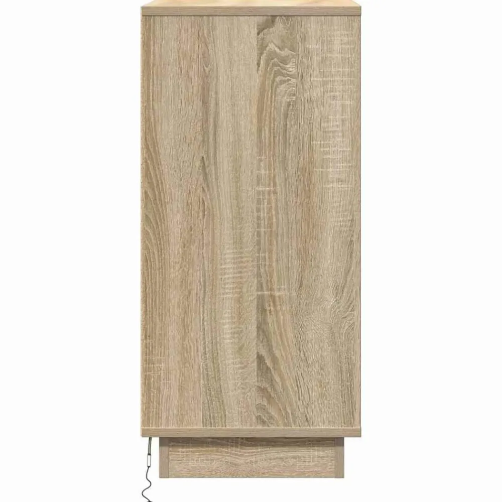 vidaXL Armario de Noche con cajón 71 x 34,5 x 75 cm Roble Sonoma Outlet