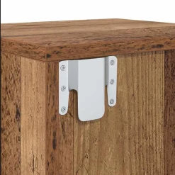 vidaXL Mesas-Armario de Noche con cajón Madera vieja 35 x 30 x 51 cm