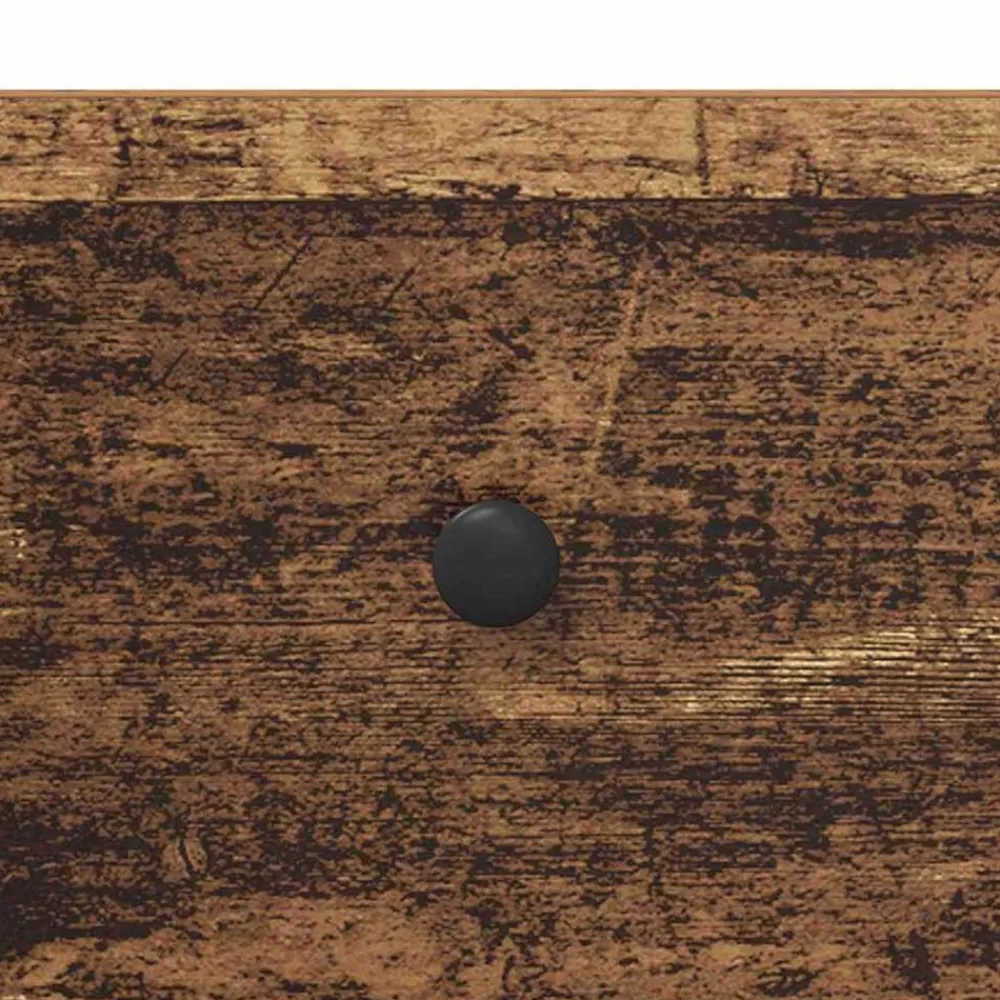 vidaXL Mesas-Armario de Noche con cajón Madera vieja 35 x 30 x 51 cm