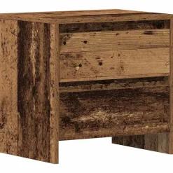 vidaXL Armario de Noche con cajón Madera vieja 45 x 34 x 44,5 cm Madera envejecida Hot
