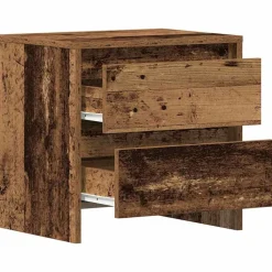vidaXL Armario de Noche con cajón Madera vieja 45 x 34 x 44,5 cm Madera envejecida Hot