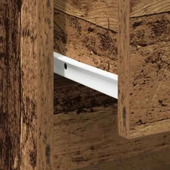 vidaXL Armario de Noche con cajón Madera vieja 45 x 34 x 44,5 cm Madera envejecida Hot