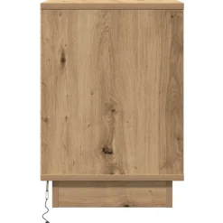 vidaXL Mesas-Armario de Noche con cajón Roble artesanal 50 x 34,5 x 50 cm.