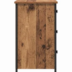vidaXL Armario de Noche con cajón Marrón 40 x 36 x 60 cm Madera envejecida Outlet