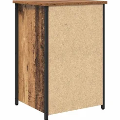 vidaXL Armario de Noche con cajón Marrón 40 x 36 x 60 cm Madera envejecida Outlet
