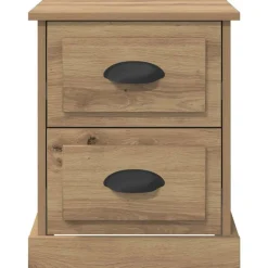 vidaXL Armario de Noche con cajón Roble artesanal 39 x 39 x 47.5 cm Roble artisan New