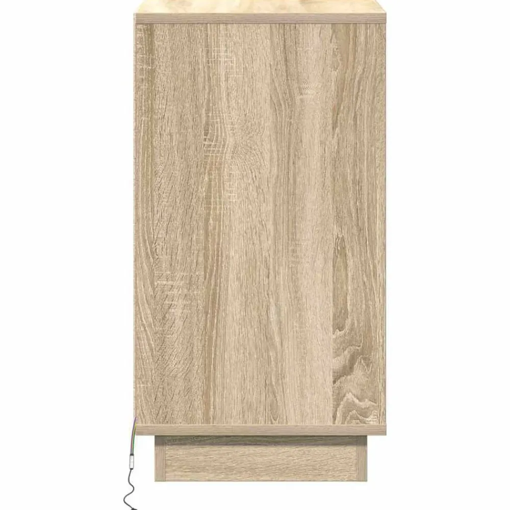 vidaXL Armario de Noche con cajón 39 x 34,5 x 65 cm Roble Sonoma Discount