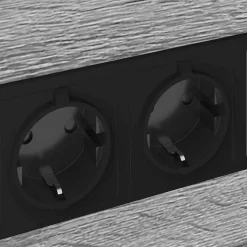 vidaXL Armario de Noche con cajón 40 x 31 x 60 cm Gris sonoma Discount