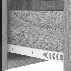 vidaXL Armario de Noche con cajón 40 x 31 x 60 cm Gris sonoma Discount