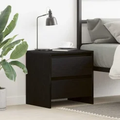 vidaXL Armario de Noche con cajón 45 x 34 x 44,5 cm Roble negro Outlet