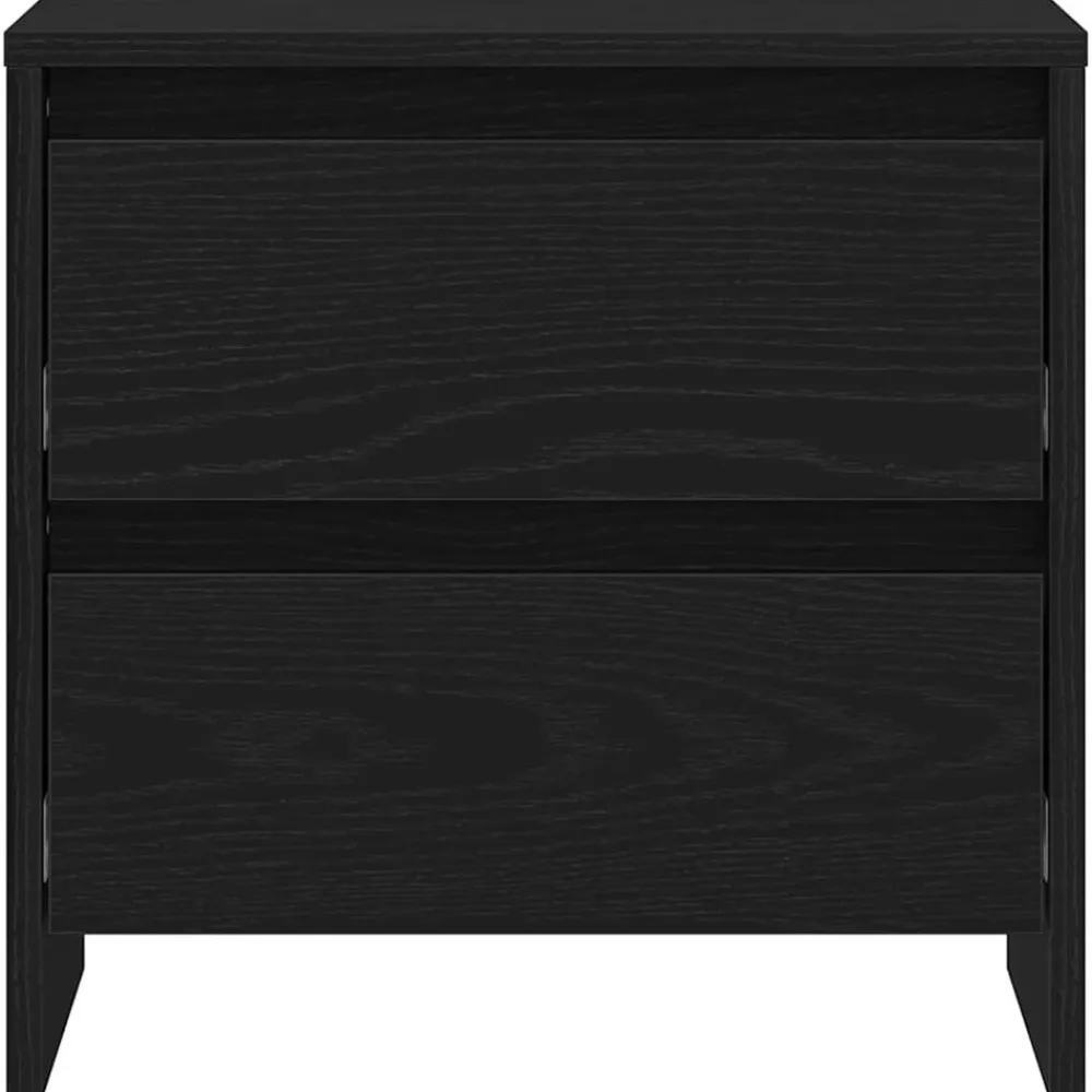 vidaXL Armario de Noche con cajón 45 x 34 x 44,5 cm Roble negro Outlet