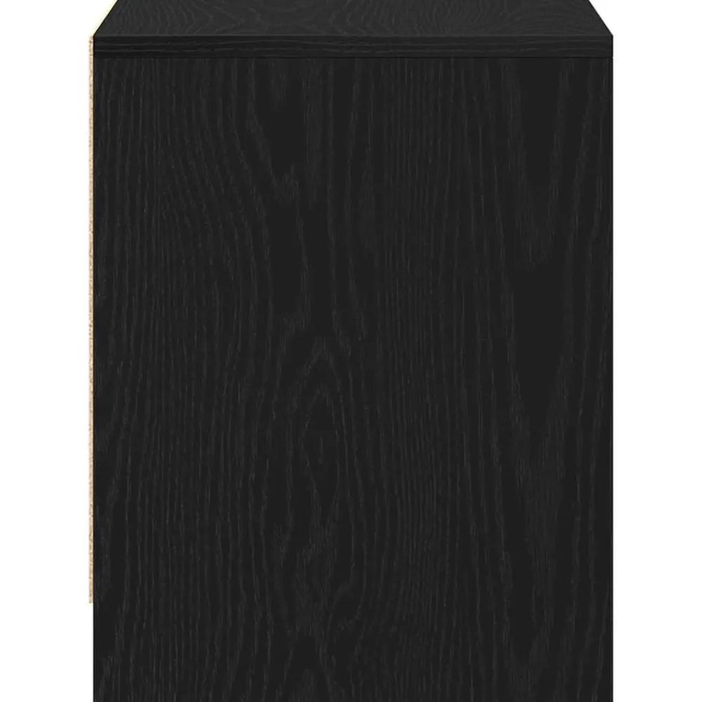 vidaXL Armario de Noche con cajón 45 x 34 x 44,5 cm Roble negro Outlet