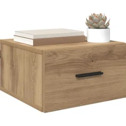 vidaXL Armario de Noche con cajón 35 x 35 x 20 cm Roble artisan Best