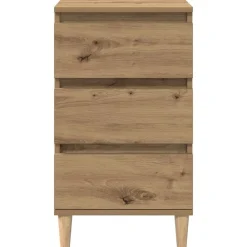 vidaXL Armario de Noche con cajón Roble artesanal 40 x 35 x 70 cm Roble artisan Clearance
