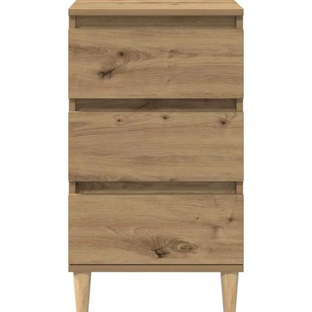 vidaXL Armario de Noche con cajón Roble artesanal 40 x 35 x 70 cm Roble artisan Clearance