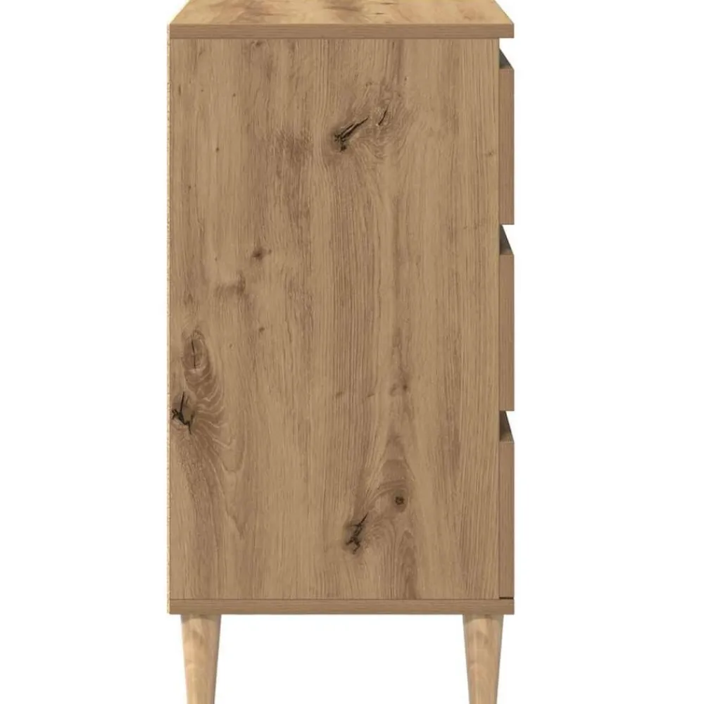 vidaXL Armario de Noche con cajón Roble artesanal 40 x 35 x 70 cm Roble artisan Clearance