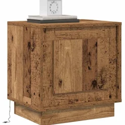 vidaXL Armario de Noche Madera vieja 44 x 34,5 x 45 cm Madera envejecida Clearance