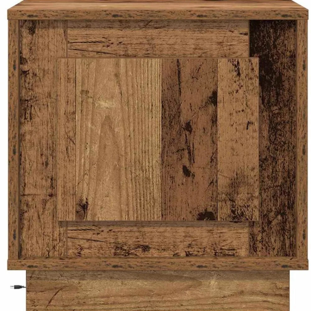 vidaXL Armario de Noche Madera vieja 44 x 34,5 x 45 cm Madera envejecida Clearance