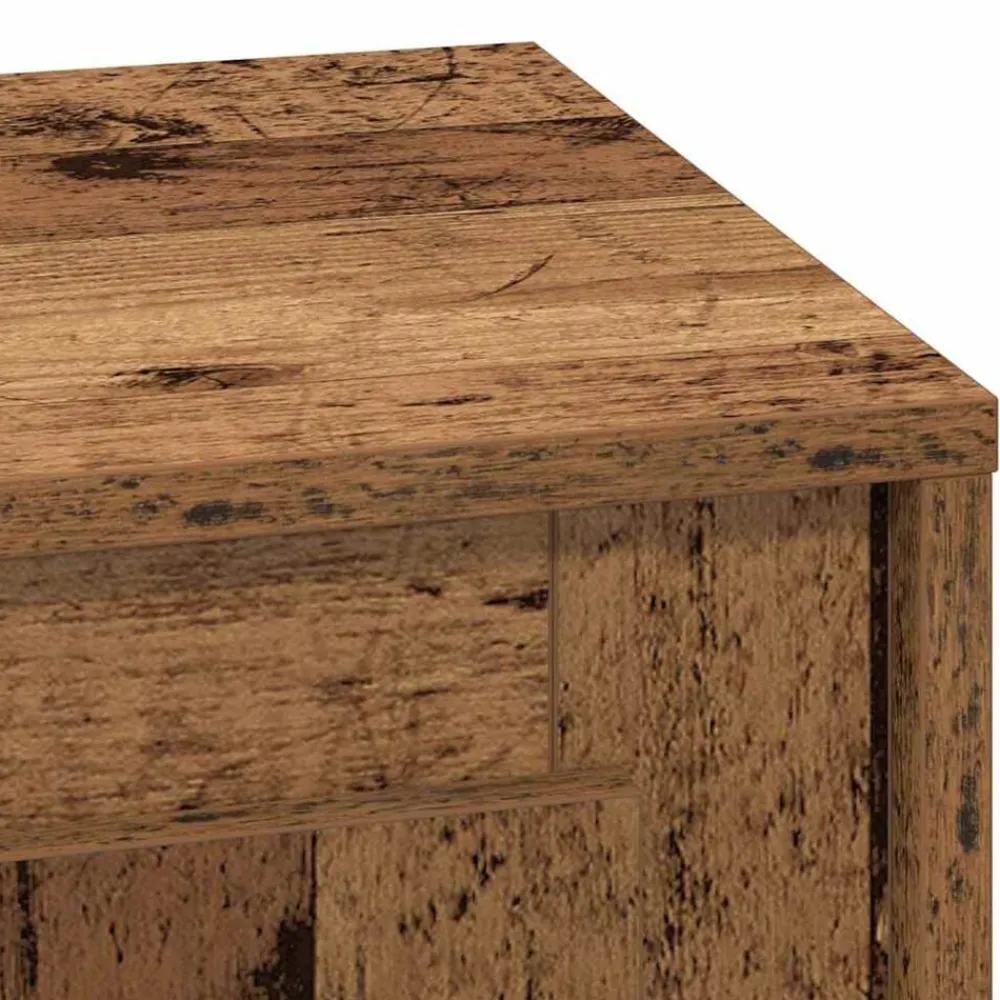 vidaXL Armario de Noche Madera vieja 44 x 34,5 x 45 cm Madera envejecida Clearance