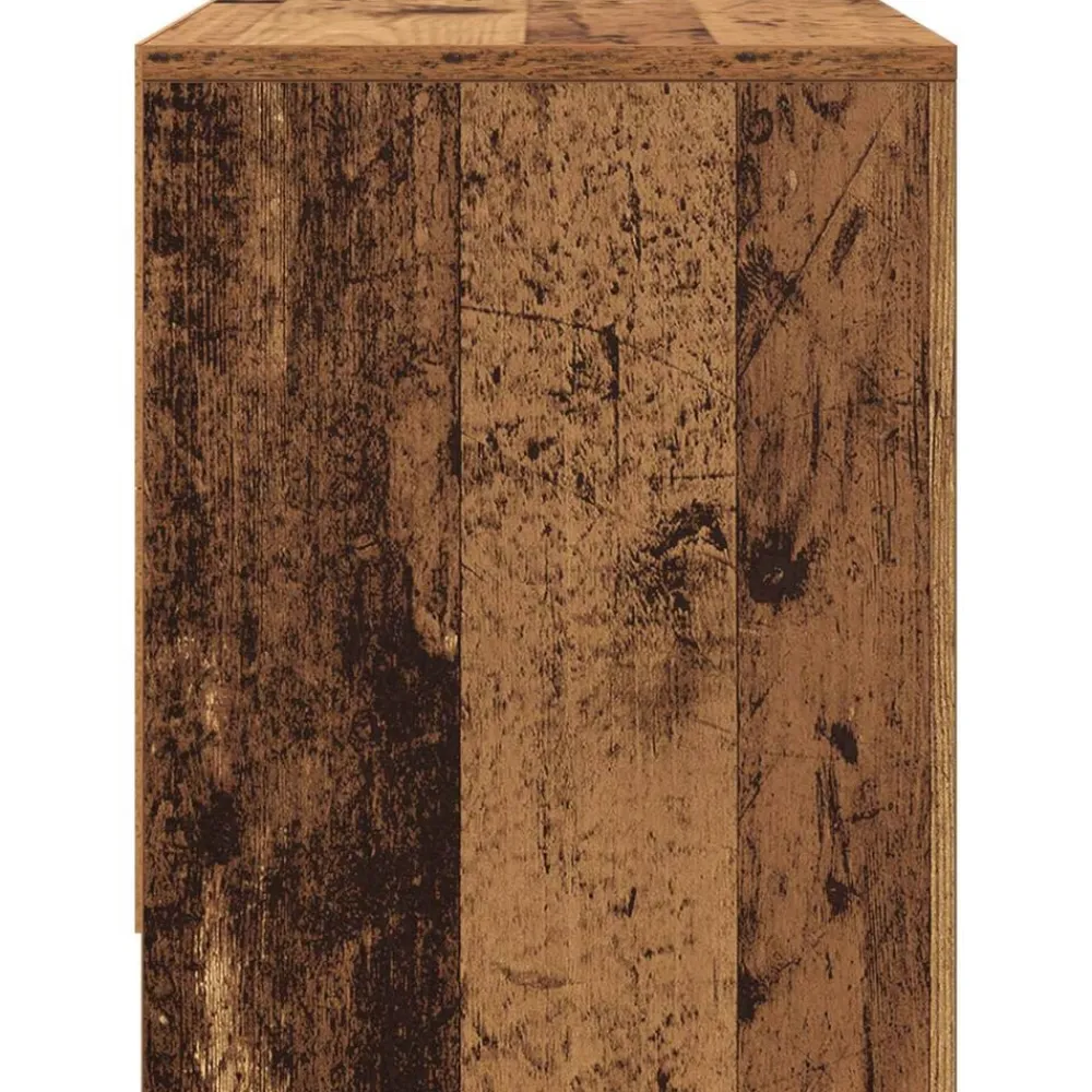 vidaXL Armario de Noche Madera vieja 45 x 34 x 44,5 cm Madera envejecida Discount