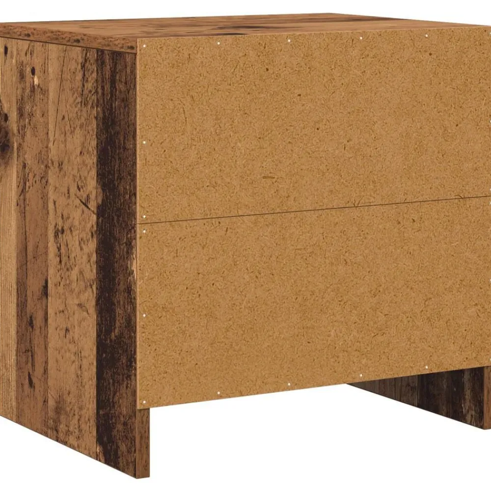 vidaXL Armario de Noche Madera vieja 45 x 34 x 44,5 cm Madera envejecida Discount